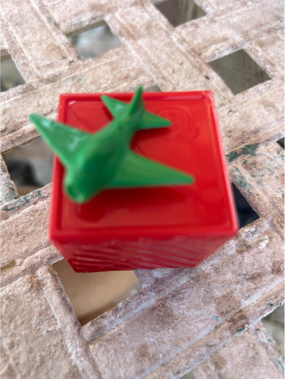 Tupperware blocks plastic replacement part a with airplane